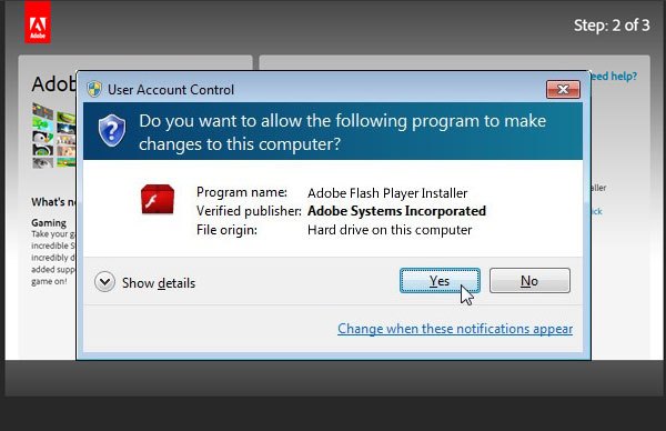 how to unblock adobe flash player dell windows 10